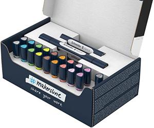 Schneider Twin Marker Paint-It 040 pennello e set completo rotondo V2-27 pezzi colori assortiti