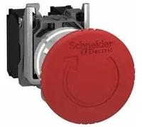 XB4BS8444 - Pulsante a fungo, arresto di emergenza, 2 contatti NC per Ø 22 m