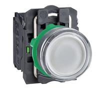 Schneider Electric Pulsante illuminato XB5AW31B5 600V 6A Momentaneo LED 24V Bianco