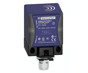 Schneider XS8C2A1PCM12 40X40 12 48V Dc Pnp No Nc 4Fil Sn 20 M12, Bianco