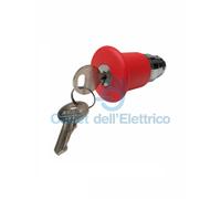 SCHNEIDER ZB2BS944 TESTA PULSANTE A FUNGO ROSSO D.40MM CON SBLOCCO A CHIAVE
