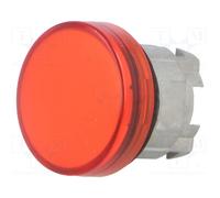 Testa lampada Telemecanique spia gemma liscia rossa LED ZB4BV043