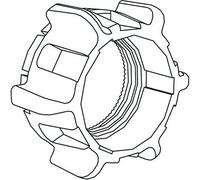 Schneider ZB5SZ71 Ghiera di Serraggio Biometrico, Bianco