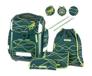 Schneiders Ergolite Jurassic - Set di zaini scolastici da 9 pezzi