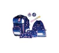 Schneiders Set zaino scolastico Ergolite 9 pezzi Blue Bloom