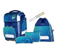 Schneiders zaino della scuola Ergolite Set 9 -pezzi Geo Motion blu