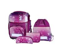 Schneiders zaino della scuola Ergolite Set 9 -pezzi Glitter Limited Edition Floral Dreams rosa