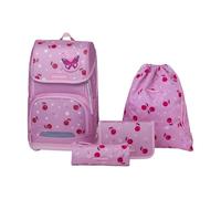 Schneiders Vienna GmbH Ergoplus - Borsa da scuola per ragazze Cherry Pop, Rosa -rosso , taglia unica