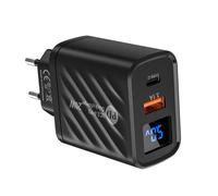 Schnellladeblock, USB-Wandladegerät,Wand-USB-PD-Ladeblock-Adapter mit zwei Anschlüssen | Schnelles -Reiseladegerät, Wandladegerät für Tablets und Mobiltelefone