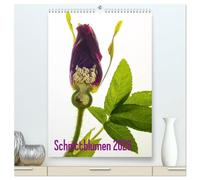 Schnittblumen 2026 (hochwertiger Premium Wandkalender 2026 DIN A2 hoch), Kunstdruck in Hochglanz: Durch das Innere der Blüten geschnitten - Blüten mal ganz anders