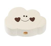 Schnulli della nube 30 X 20 X 10 mm, Natura/Marrone, 2 pezzi