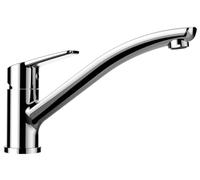 Schock 522000CHR Rubinetto da Cucina DAJA, Cromato, ad Alta Pressione, con erogatore Fisso e attacchi Standard, Cromo