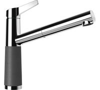 SCHOCK Rubinetto da cucina SC-510 Stone - Rubinetto a bassa pressione CRISTADUR con doccetta estraibile e connettori standard