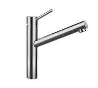 SCHOCK ALTOS - Rubinetto da cucina a bassa pressione in acciaio inox con doccetta estraibile e connettori standard