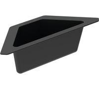 SCHOCK® Ciotola angolare di colore nero, accessori per lavello in plastica, scolapiatti per cucina e lavello, vassoio residuo per lavello, vassoio per lavello e organizer, accessori da cucina di alta