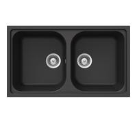 SCHOCK FOMN200A51 LAVELLO DA INCASSO 2 VASCHE 86X50CM ANTRACITE - PROMO