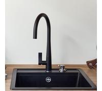 Schock Gota rubinetto da cucina, estraibile, orientabile, 521120S, Gota nero [Rubinetti da Cucina > Rubinetti da Cucina]