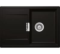 SCHOCK Lavandino compatto da cucina 74 x 51 cm Mono D-100S Night - Nero CRISTADUR GREEN LINE Lavello con scolapiatti da 45 cm di larghezza