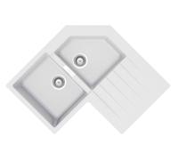 SCHOCK Lavello Angolare Primus C200 New Alumina, 84X84X50 cm,Linea Primus, Vasche Sx, Cristalite Plus - PRIC200AP16