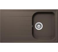 SCHOCK - Lavello Cucina Lithos D100 1 Vasca con Gocciolatoio, 860x500mm