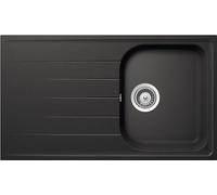 SCHOCK - Lavello Cucina Lithos D100 1 Vasca con Gocciolatoio, 860x500mm