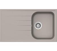 SCHOCK - Lavello Cucina Lithos D100 1 Vasca con Gocciolatoio, 860x500mm