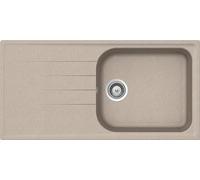 SCHOCK - Lavello Cucina Lithos D100L 1 Vasca Large con Gocciolatoio, Avena