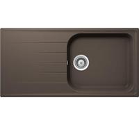 SCHOCK - Lavello Cucina Lithos D100L 1 Vasca Large con Gocciolatoio, Mocha