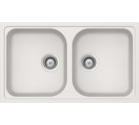 SCHOCK | Lavello Cucina Lithos N200 2 Vasche, Materiale Cristalite®, New Alumina, 860x500mm