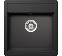 SCHOCK | Lavello Cucina NEMO N100XS Nero Assoluto,406x508, Lavello 1 Vasca Extra Small in Cristalite , Abbinabile con Miscelatori, Piani Cottura e Forni, Resistente a Urti e Alte Temperature
