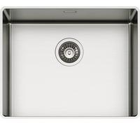 SCHOCK | Lavello Cucina 'NEW TECHNICK SLIM N100 L Acciaio Inox,516x416, interno vasca 500x400, Bordo Slim 8mm, Lavello 1 Vasca Acciao Inox Spazzolato, Abbinabile a Miscelatori, Piani Cottura e Forni