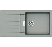 SCHOCK | Lavello Cucina Primus D100L 1 Vasca Larga con Gocciolatoio, Vasca Reversibile, Materiale Cristalite®, Grigio Tortora, 1000x500mm