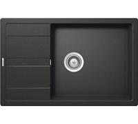 SCHOCK | Lavello Cucina Primus D100XS 1 Vasca Large con Gocciolatoio Small, Vasca Reversibile, Materiale Cristalite®, Antracite, 780x500mm