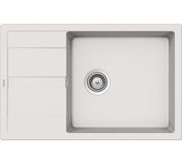 SCHOCK | Lavello Cucina Primus D100XS 1 Vasca Large con Gocciolatoio Small, Vasca Reversibile, Materiale Cristalite®, New Alumina, 780x500mm