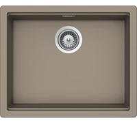 SCHOCK Lavello da cucina di alta qualità, 55,6 x 45,6 cm Kiruna N-100L Twilight - Cristadur Green Line marrone lavello senza scolapiatti a partire da 60 cm di larghezza