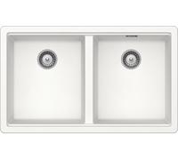 Schock Lavello due vasche BROOKLYN N200U BYKN200U01 finitura bianco assoluto da 73.2x43.8 cm