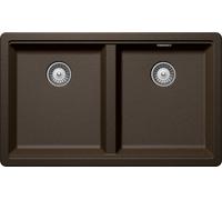 Schock Lavello due vasche GALAXY N200U GALN200U87 finitura bronze da 73.2x43.8 cm