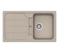 Lavello FOMD100A58 1 Vasca Gocciolatoio Dimensioni 86x50 cm colore Avena serie Formhaus