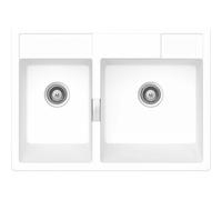 Schock LAVELLO FRAGRANITE KALM175G74 - Green Line 2 vasche da appoggio 90 x 63 - bianco opaco 4014949634420