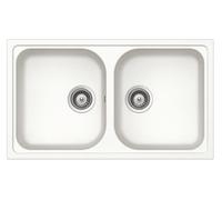 SCHOCK Lavello Lithos N200 Bianco Assoluto, Linea Lithos, 86X50 cm, Cristalite Plus - LITN200A01N