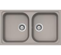 SCHOCK Lavello Lithos N200 Grigio Tortora, Linea Lithos, 86X50 cm, Cristalite Plus - LITN200A42N