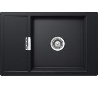 Schock Lavello una vasca con gocciolatoio MONO D100XS MOND100XSFBPUR finitura nero puro da 76.9x49.9 cm