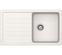 Schock Lavello una vasca con gocciolatoio TOLEDO D100 TOLD100A99 finitura bianco puro da 86x50 cm