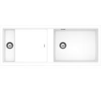 Schock Lavello una vasca con vaschetta e banco di lavoro PREPSTATION D150 PRPD150A74 finitura bianco opaco da 114x46 cm