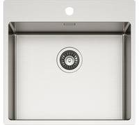 Schock Lavello una vasca NEW TECHNICK PLUS N100 L TECPN100L finitura inox spazzolato da 55x51 cm