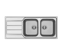 Schock Master D200 MASTD200DX - Lavello Acciaio Inox due vasche con gocciolatoio a destra Disponibilita' immediata