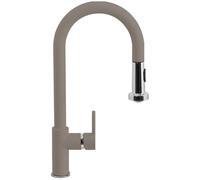 SCHOCK Miscelatore Aquaalto con Doccetta Estraibile, Serie Standard, Grigio Tortora - SXALTD42