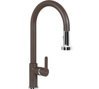 SCHOCK | Miscelatore Aquaalto con Doccia Estraibile a Doppio Gestto Professional, Colore Mocha, h443