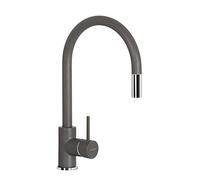 SCHOCK | Miscelatore Aquastar, Monocomando con Doccetta Estraibile, Colore Asphalt, h394.5mm