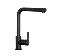 SCHOCK | Miscelatore Aquatown Doccia con Canna Alta a Ponte e Doccetta Estraibile, Colore Nero Assoluto, h320mm